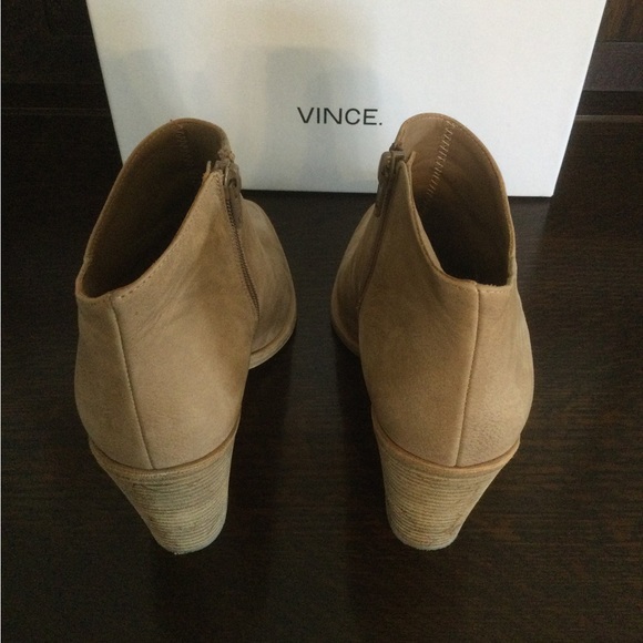 Vince Easton Nubuck Booties Sand 9M - Picture 3 of 6